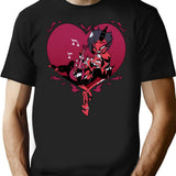 Helluva Boss Moxxie and Millie Classic Premium Heavyweight Cotton T-Shirt - Black