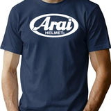 Helmets For Motorsports T-Shirt for Men & Women, T-Shirts Graphic Tee - Navy