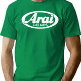 Helmets For Motorsports T-Shirt for Men & Women, T-Shirts Graphic Tee - Green