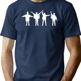 Help - Minimalist Silhouettes T-Shirt for Men & Women, T-Shirts Graphic Tee - Navy