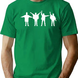 Help - Minimalist Silhouettes T-Shirt for Men & Women, T-Shirts Graphic Tee - Green