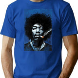 Hendrix_S Soulful Serenade T-Shirt for Men & Women, T-Shirts Graphic Tee - Blue