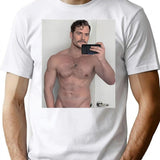 Henry Cavill Selfie Premium Heavyweight Cotton T-Shirt - White