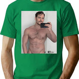 Henry Cavill Selfie Premium Heavyweight Cotton T-Shirt - Green