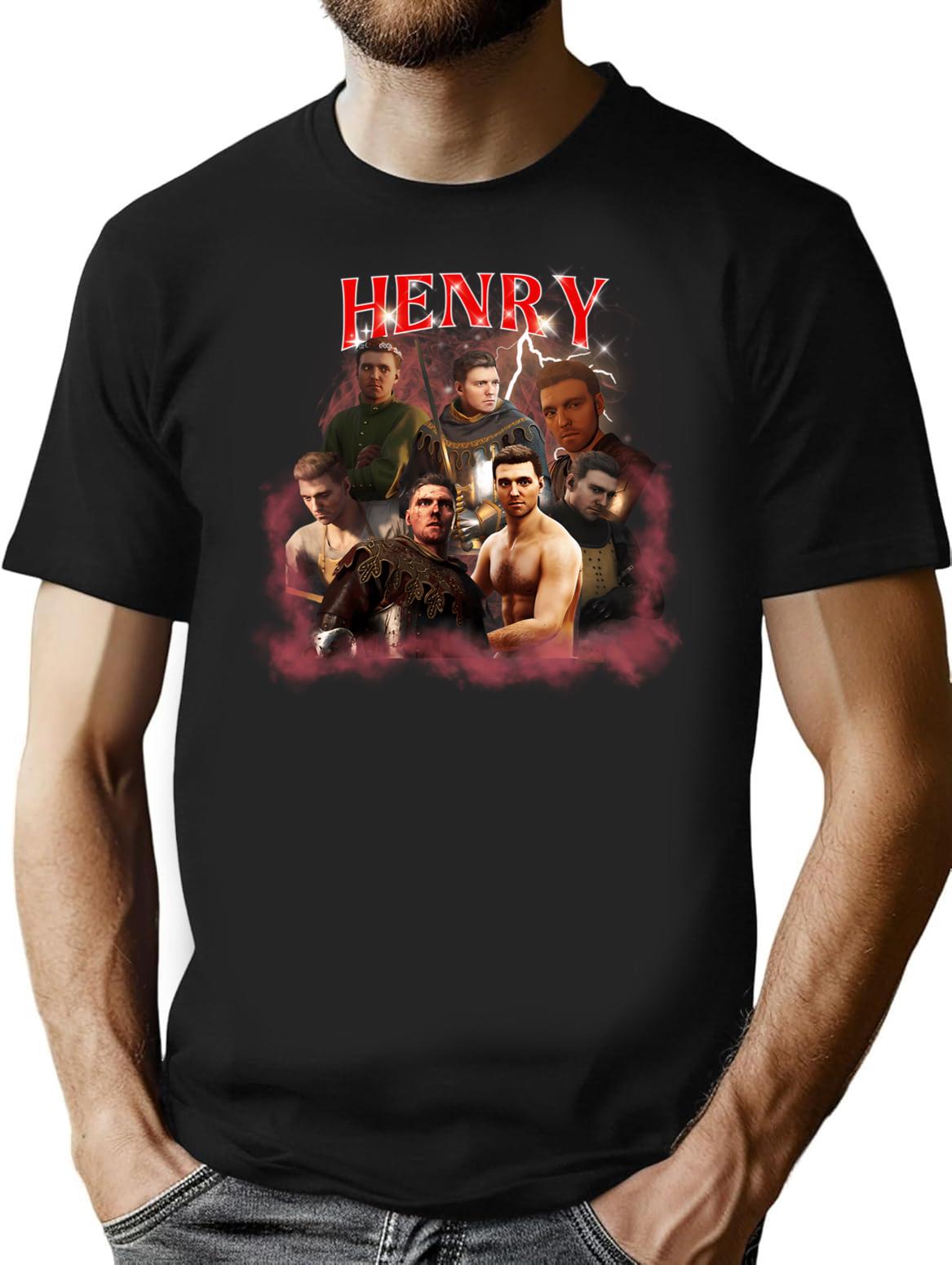 Henry Of Skalitz Kcd2 Vintage T Shirt T-Shirt for Men & Women, T-Shirts Graphic Tee - Black