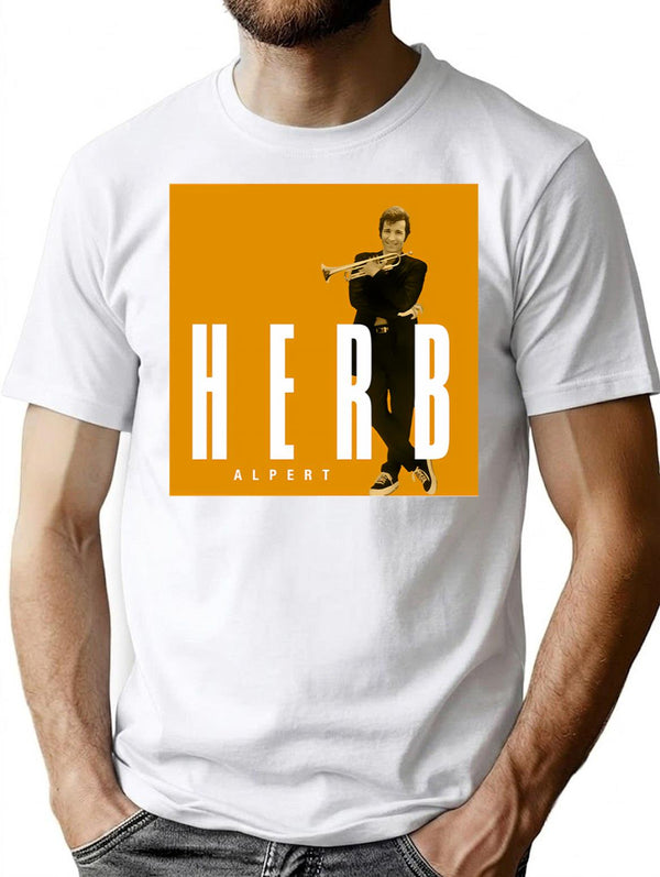 Herb Alpert Classic T-Shirt for Men & Women, T-Shirts Graphic Tee - White