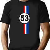 Herbie Car 53 - Vintage Bug - Vintage Car - Retro Car T-Shirt for Men & Women, T-Shirts Graphic Tee - Black