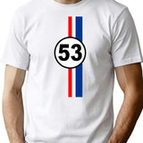 Herbie Car 53 - Vintage Bug - Vintage Car - Retro Car T-Shirt for Men & Women, T-Shirts Graphic Tee - White