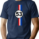 Herbie Car 53 - Vintage Bug - Vintage Car - Retro Car T-Shirt for Men & Women, T-Shirts Graphic Tee - Navy