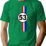 Herbie Car 53 - Vintage Bug - Vintage Car - Retro Car T-Shirt for Men & Women, T-Shirts Graphic Tee - Green