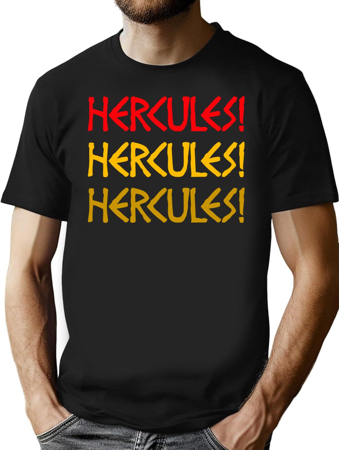 Hercules Hercules Hercules Premium Heavyweight Cotton T-Shirt - Black