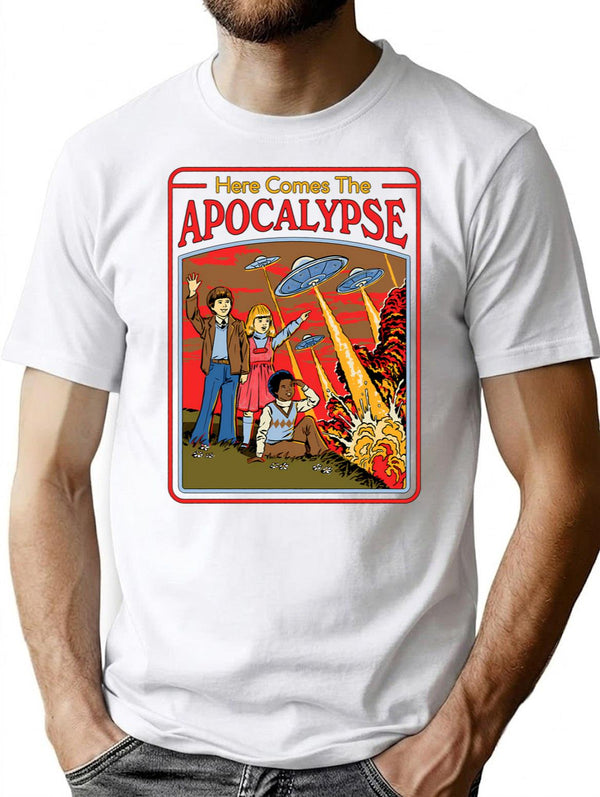 Here Comes The Apocalypse (1) T-Shirt for Men & Women, T-Shirts Graphic Tee - White