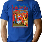 Here Comes The Apocalypse (1) T-Shirt for Men & Women, T-Shirts Graphic Tee - Blue