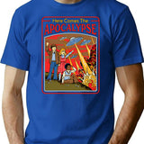 Here Comes The Apocalypse T-Shirt for Men & Women, T-Shirts Graphic Tee - Blue