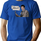 Hey Assbutt - Castiel Premium Heavyweight Cotton T-Shirt - Blue