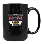 Hey Laser Lips Your Mama Was A Snowblower Black Coffee Mug, Gift Coffee Mug