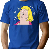 Heyyeyaaeyaaaeyaeyaa Meme T-Shirt for Men & Women, T-Shirts Graphic Tee - Blue
