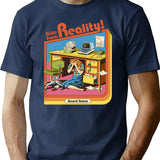 Hide From Reality T-Shirt for Men & Women, T-Shirts Graphic Tee - Navy