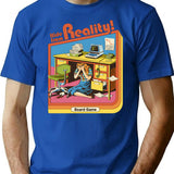 Hide From Reality T-Shirt for Men & Women, T-Shirts Graphic Tee - Blue