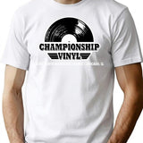 High Fidelity Championship Vinyl T-Shirt for Men & Women, T-Shirts Graphic Tee - White