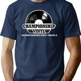 High Fidelity Championship Vinyl T-Shirt for Men & Women, T-Shirts Graphic Tee - Navy