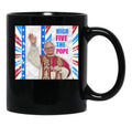 High Five From The Pope Black Coffee Mug - Black