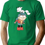 Hilda and Twig Hilda Premium Heavyweight Cotton T-Shirt - Green