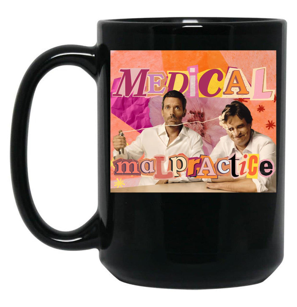 Hilson Medical Malpractice Scrapbook Black Coffee Mug, Gift Coffee Mug