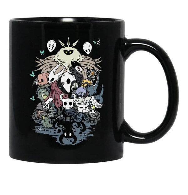 Hollow Knight Silksong Black Coffee Mug, Gift Coffee Mug - Black