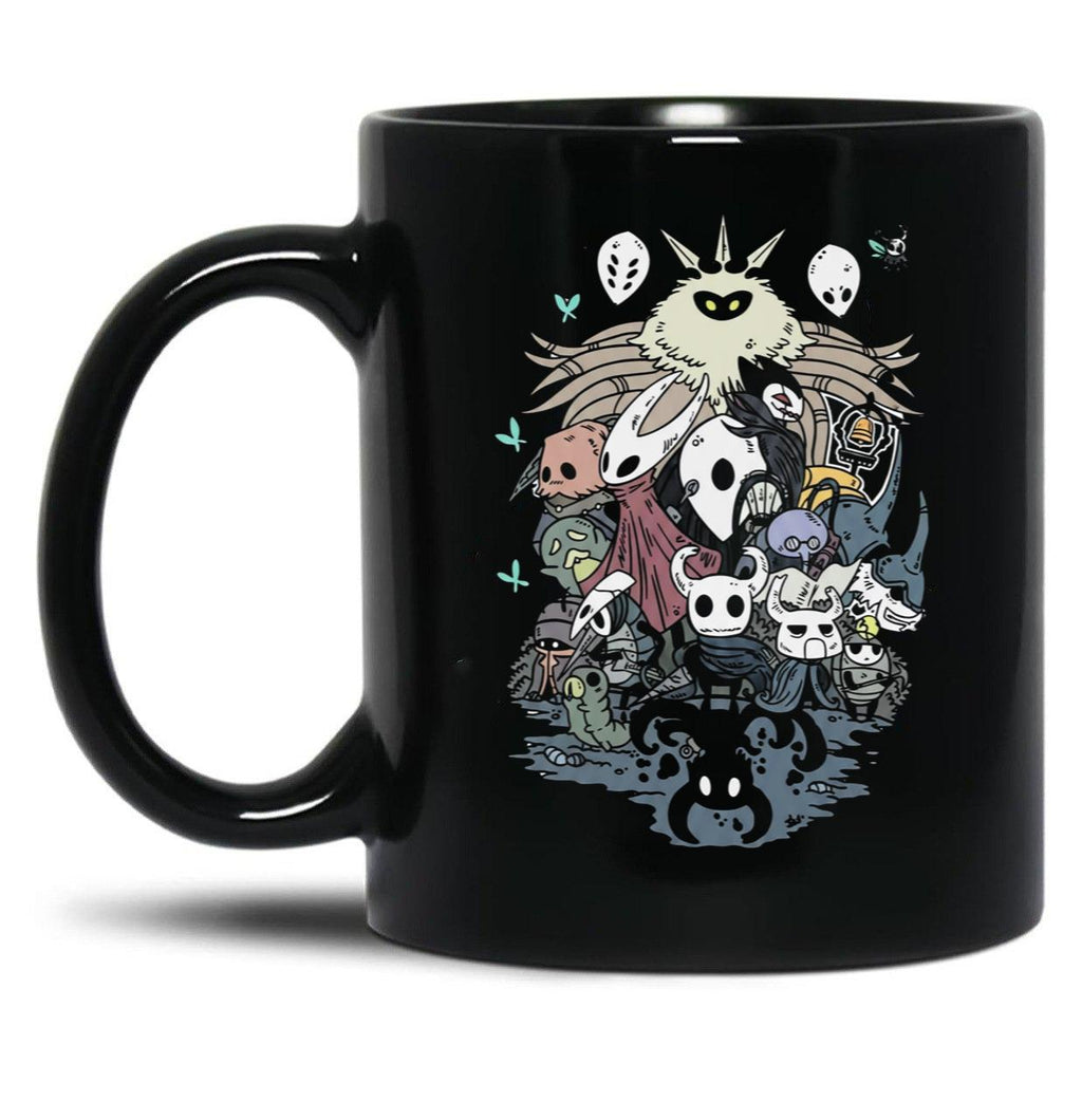 Hollow Knight Silksong Black Coffee Mug, Gift Coffee Mug