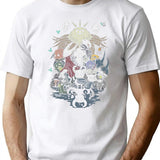 Hollow Knight Silksong Shirt,Gothic Indie Game Tee Premium Heavyweight Cotton T-Shirt - White