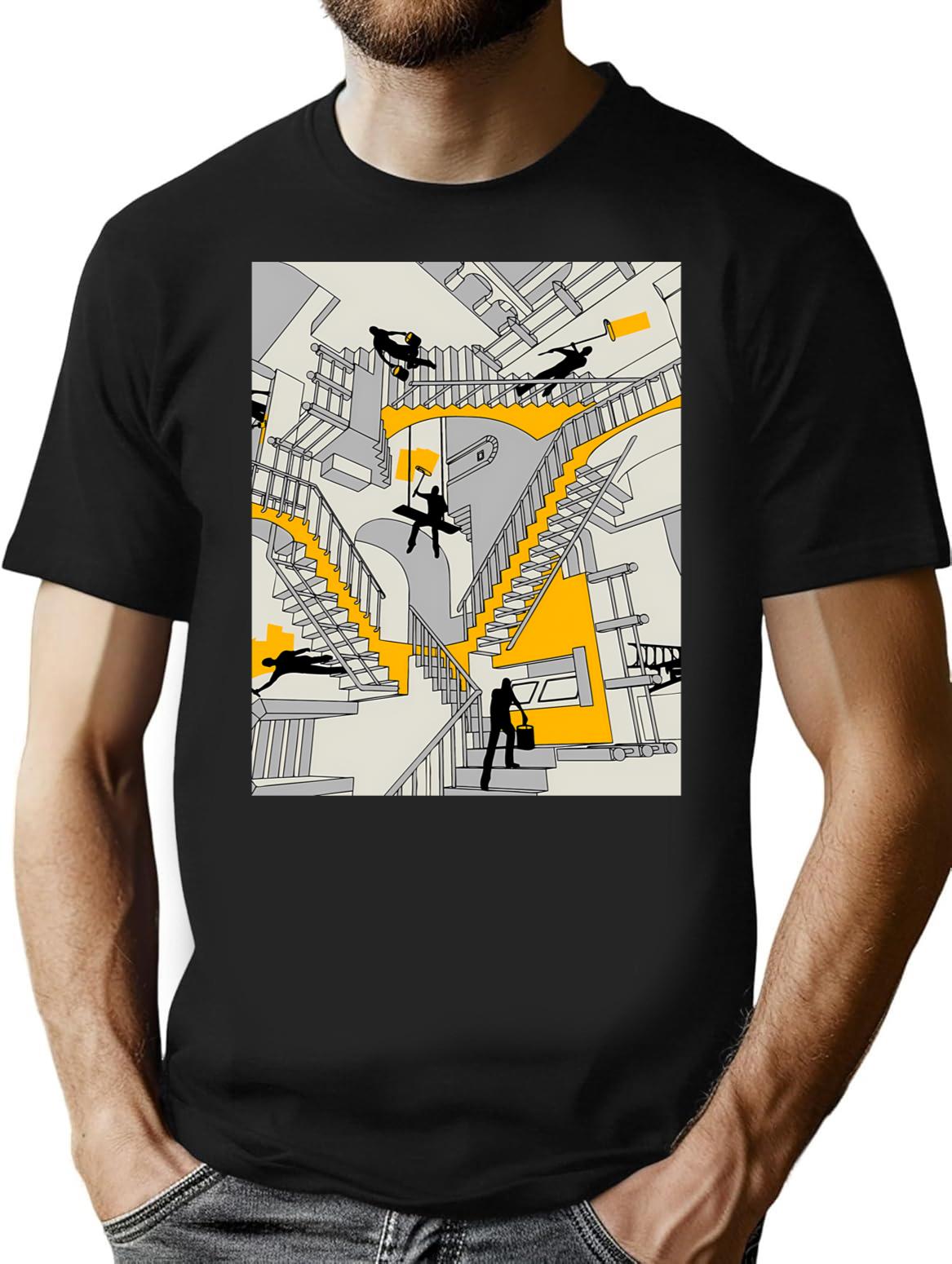 Home Improvement Dimension T-Shirt for Men & Women, T-Shirts Graphic Tee - Black
