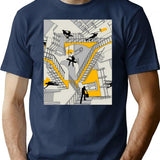 Home Improvement Dimension T-Shirt for Men & Women, T-Shirts Graphic Tee - Navy