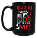 Homeschool Best Of Me Black Coffee Mug, Gift Coffee Mug