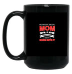 Homeschool Mom My School Is So Private Born Into It Black Coffee Mug, Gift Coffee Mug
