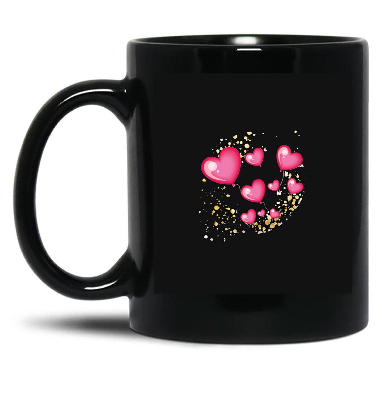 Honeymoon T Shirt Lovingly Black Coffee Mug, Gift Coffee Mug