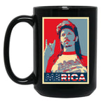 Hope Style Joe Dirt Merica 4Th Of July Black Coffee Mug