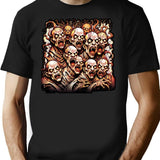 Horde Of The Undead Zombie Apocalypse Art T-Shirt for Men & Women, T-Shirts Graphic Tee - Black