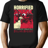 Horrified Pigeon T-Shirt for Men & Women, T-Shirts Graphic Tee - Black