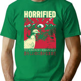 Horrified Pigeon T-Shirt for Men & Women, T-Shirts Graphic Tee - Green