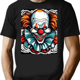Horror Clown T-Shirt for Men & Women, T-Shirts Graphic Tee - Black