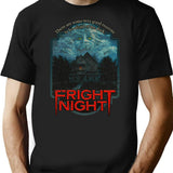 Horror Fan Fright Night 1985 T-Shirt for Men & Women, T-Shirts Graphic Tee - Black