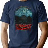 Horror Fan Fright Night 1985 T-Shirt for Men & Women, T-Shirts Graphic Tee - Navy