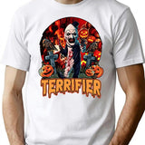 Horror Movie Characters T-Shirt for Men & Women, T-Shirts Graphic Tee - White