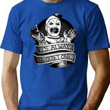 Horror Movie Terrifier 3 T-Shirt for Men & Women, T-Shirts Graphic Tee - Blue