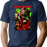 Horror Terrifier Halloween T-Shirt for Men & Women, T-Shirts Graphic Tee - Navy