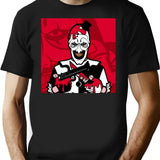 Horror Terrrifier 2 T-Shirt for Men & Women, T-Shirts Graphic Tee - Black