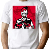 Horror Terrrifier 2 T-Shirt for Men & Women, T-Shirts Graphic Tee - White