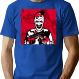 Horror Terrrifier 2 T-Shirt for Men & Women, T-Shirts Graphic Tee - Blue