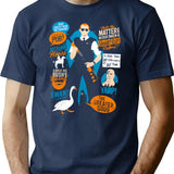 Hot Fuzz Quotes T-Shirt for Men & Women, T-Shirts Graphic Tee - Navy